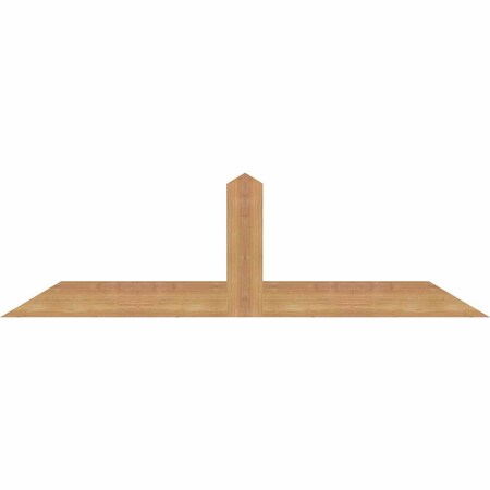 Ekena Millwork Portland Smooth Timber Gable Bracket, Western Red Cedar, 48"W x 14"H x 1 1/2"D x 3 1/2"F, 7/12 Pitch GBW048X14X0204POR00SWR
